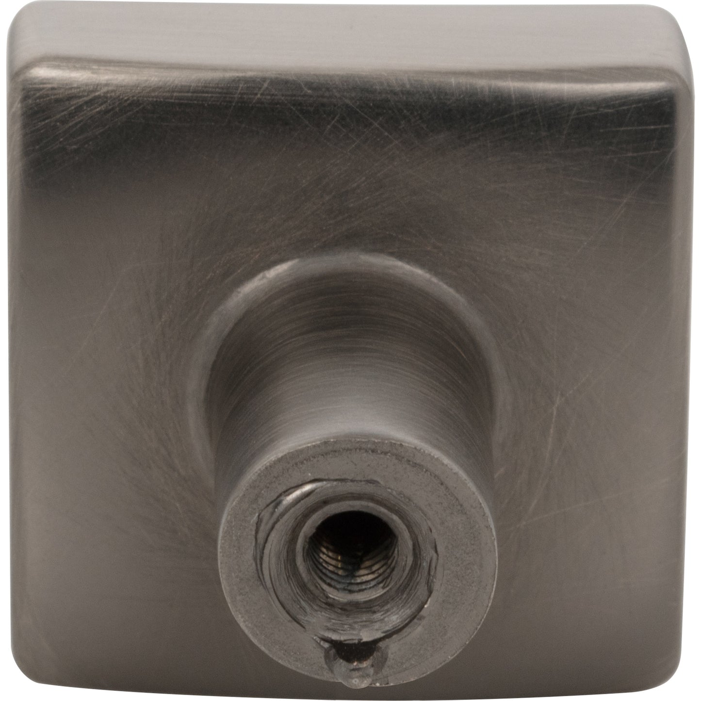 JEFFREY ALEXANDER 845BNBDL Dominique 1-1/8" Length Square Knob - Brushed Pewter