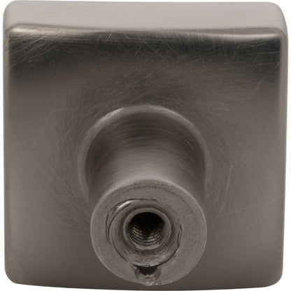 JEFFREY ALEXANDER 845BNBDL Dominique 1-1/8" Length Square Knob - Brushed Pewter