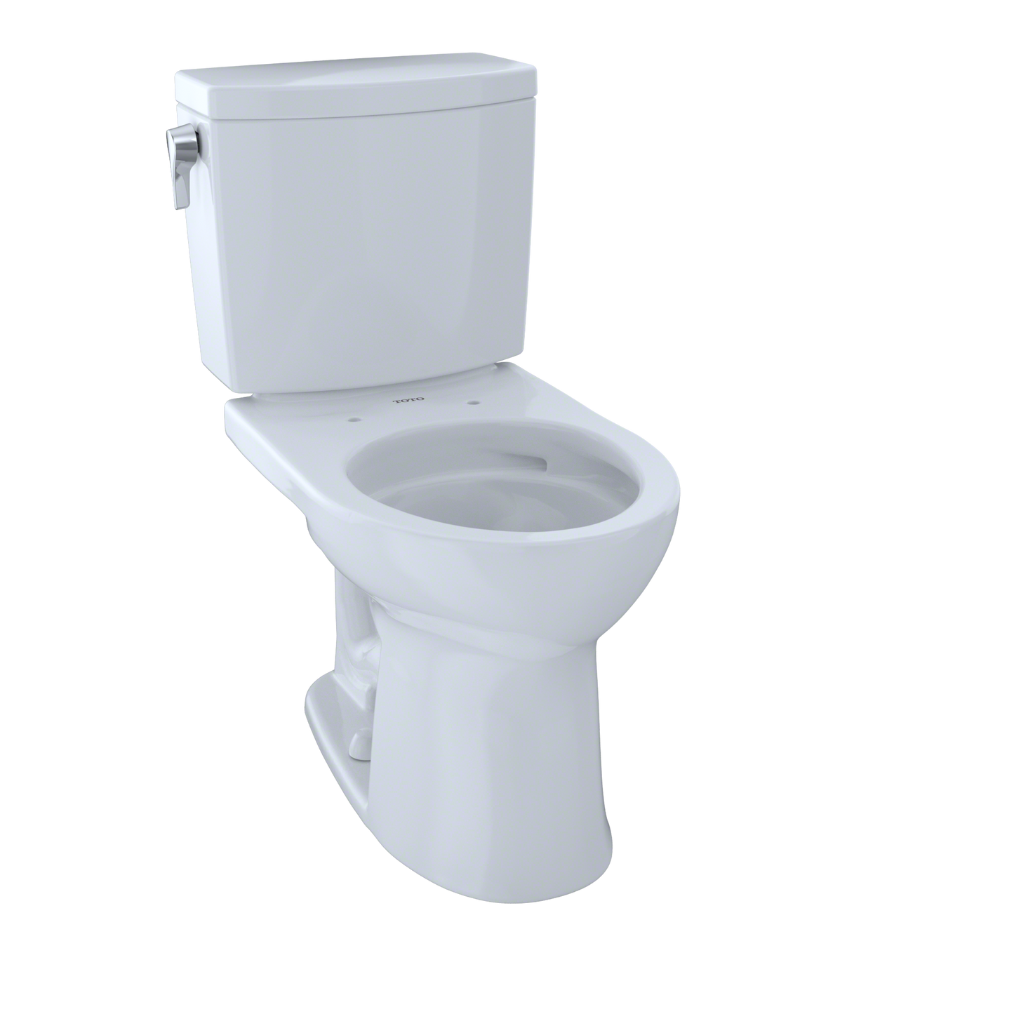 TOTO CST453CUFG#01 Drake II 1G Two-Piece Round 1.0 GPF Universal Height Toilet with CEFIONTECT , Cotton White