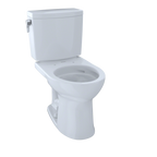TOTO CST453CUFG#01 Drake Ii 1G Two-Piece Round 1.0 Gpf Universal Height Toilet With Cefiontect - Cotton White