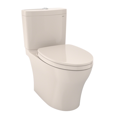 TOTO MS446124CEMGN#12 Aquia Iv Washlet+ Two-Piece Elongated Dual Flush 1.28 And 0.9 Gpf Toilet With Cefiontect - Sedona Beige