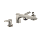 TOTO TBG01202U#BN Go Two-Handle Deck-Mount Roman Tub Filler Trim With Handshower - Brushed Nickel
