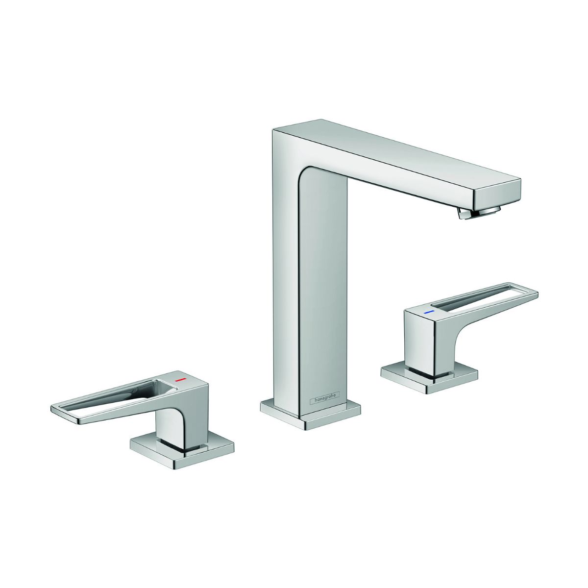 HANSGROHE 74517001 Metropol Widespread Faucet 160 with Loop Handles and Pop-Up Drain, 1.2 GPM - Chrome