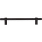 JEFFREY ALEXANDER 698-160MB Larkin Knurled Ends 160 mm Center-to-Center Bar Pull - Matte Black