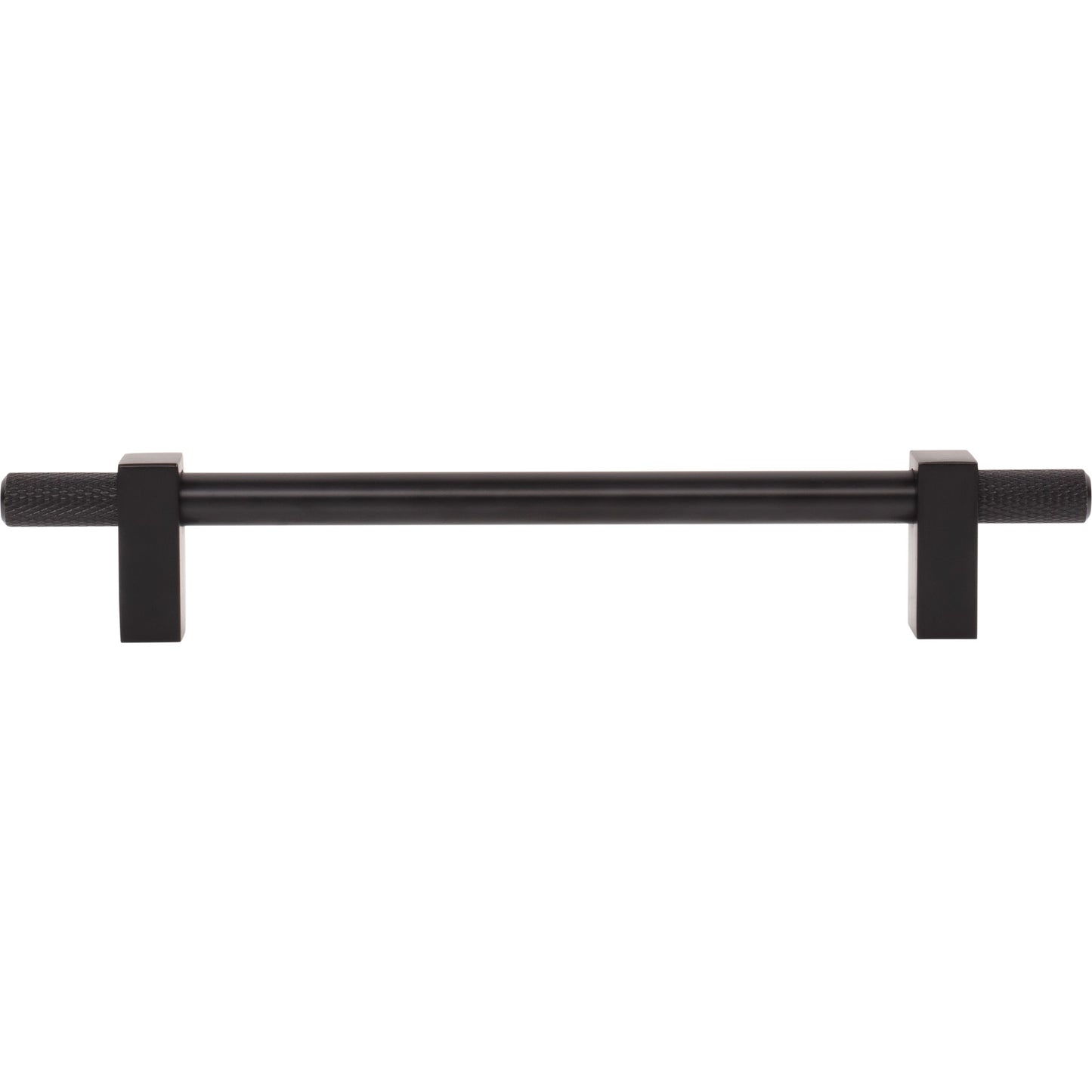 JEFFREY ALEXANDER 698-160MB Larkin Knurled Ends 160 mm Center-to-Center Bar Pull - Matte Black