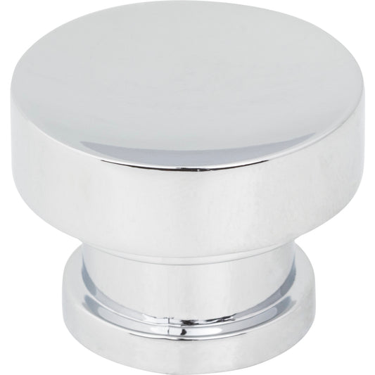 JEFFREY ALEXANDER 484PC Elara 1-1/4" Diameter Round Knob - Polished Chrome