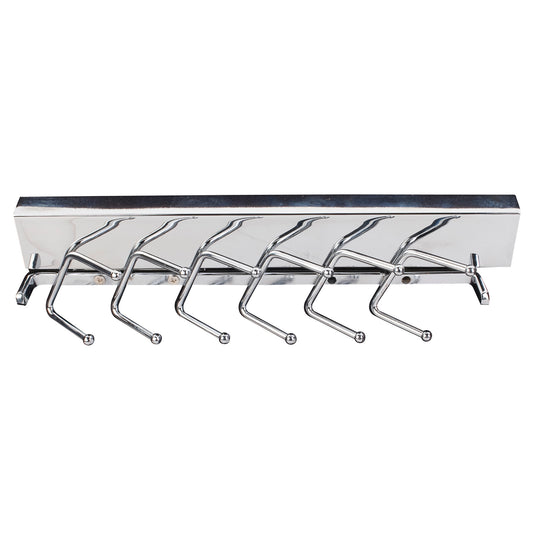 HARDWARE RESOURCES 295T-PC Polished Chrome 12" Tie Rack - Polished Chrome