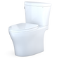 TOTO MS448124CEMFGN#01 Aquia IV Arc Two-Piece Elongated Dual Flush 1.28 and 0.9 GPF Universal Height Toilet with CEFIONTECT ,