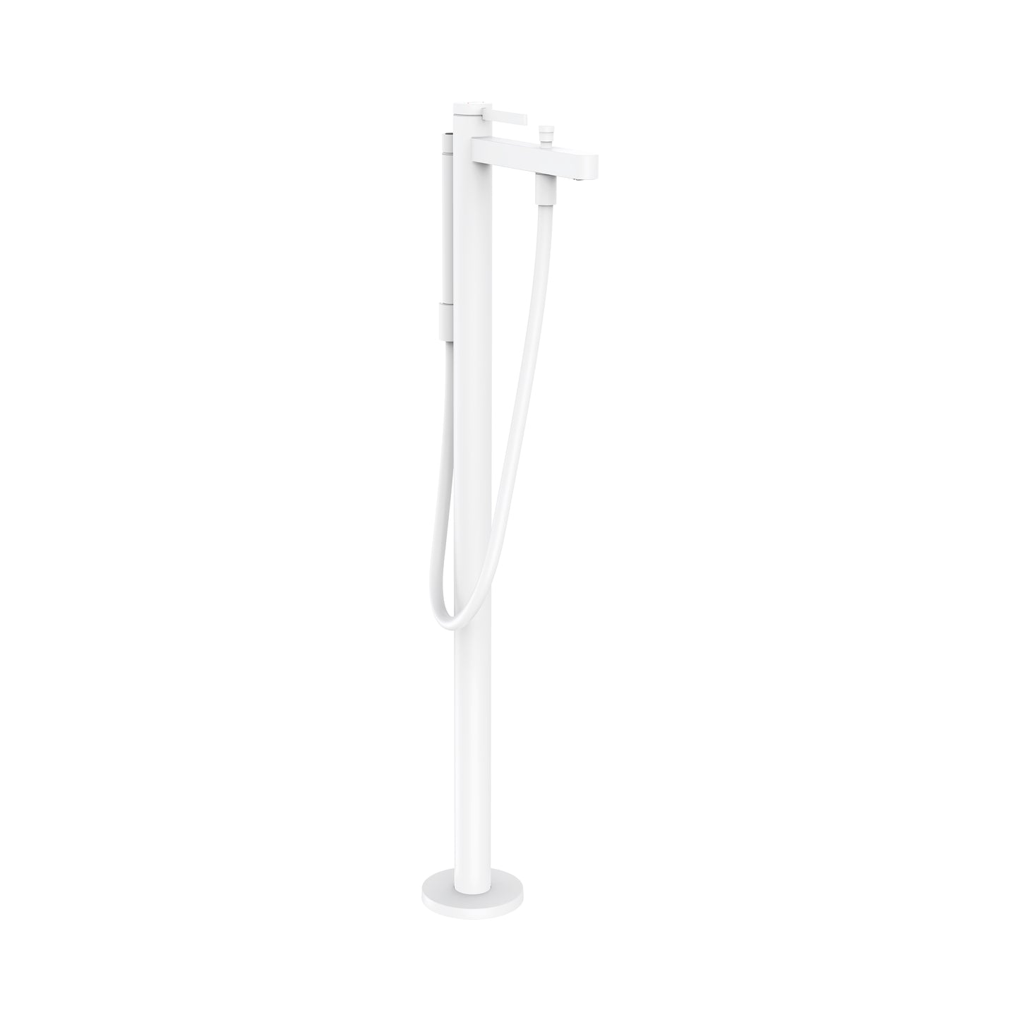 HANSGROHE 76445701 Finoris Freestanding Tub Filler Trim with 1.75 GPM Handshower in Matte White