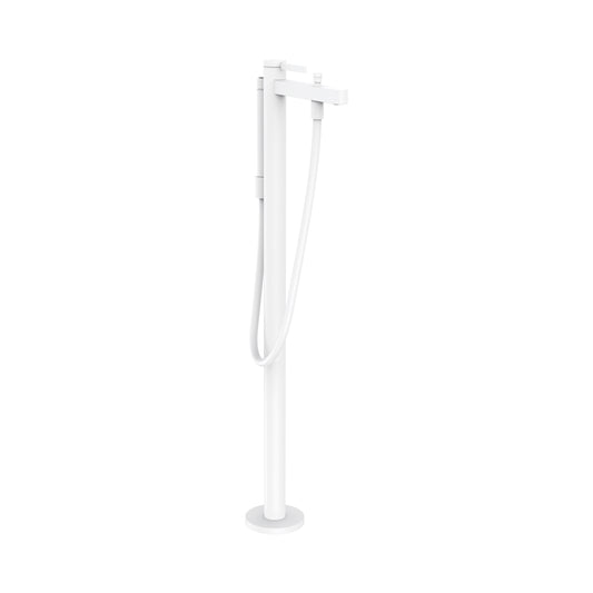 HANSGROHE 76445701 Finoris Freestanding Tub Filler Trim with 1.75 GPM Handshower in Matte White