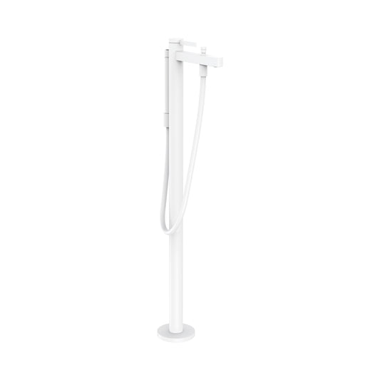 HANSGROHE 76445701 Finoris Freestanding Tub Filler Trim with 1.75 GPM Handshower - Matte White