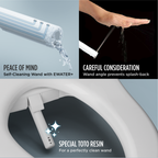 TOTO SW3084#01 Washlet C5 Electronic Bidet Toilet Seat With Premist And Ewater+ Wand Cleaning - Cotton White