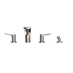 TOTO TBG01202U#PN Go Two-Handle Deck-Mount Roman Tub Filler Trim With Handshower - Polished Nickel