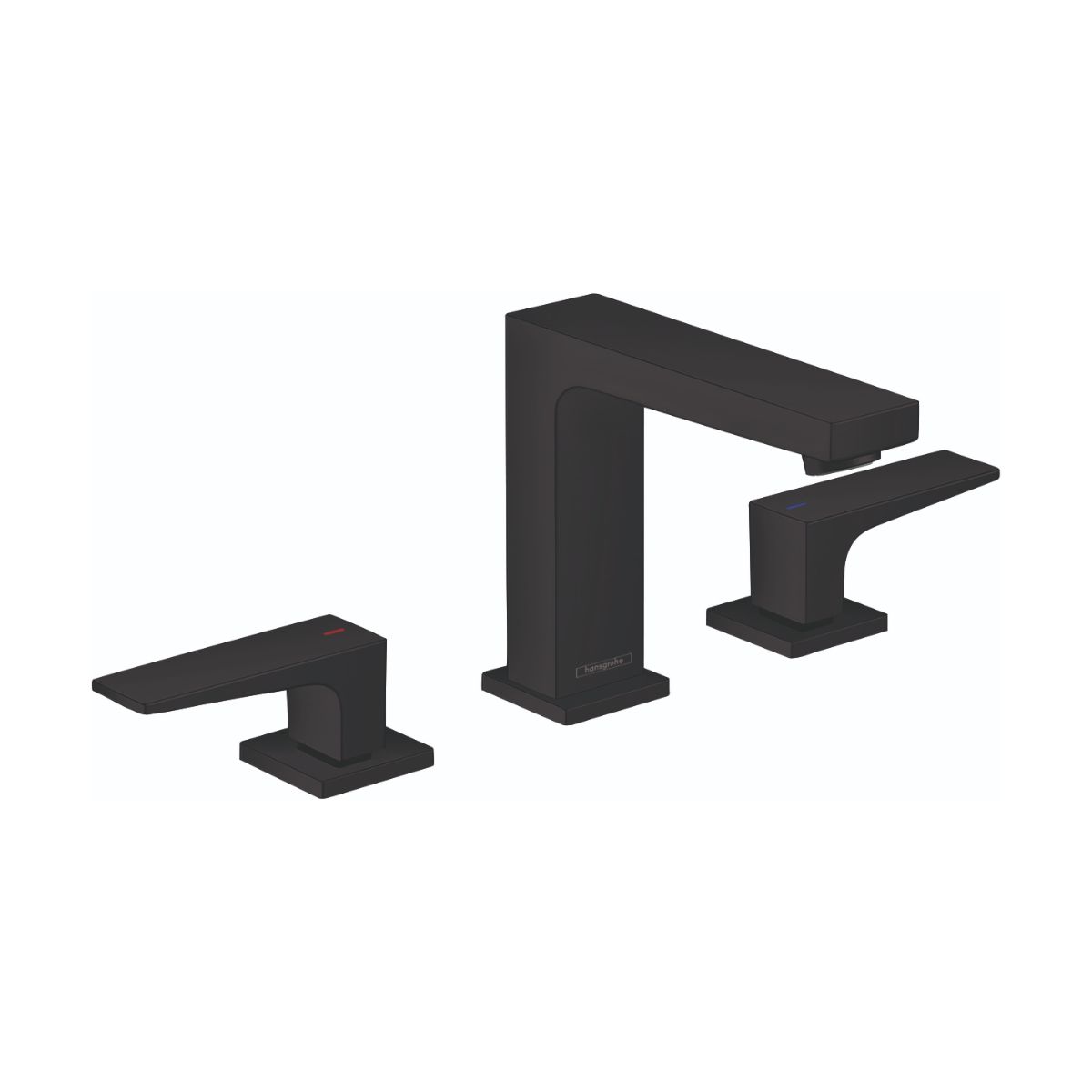 HANSGROHE 32516671 Metropol Widespread Faucet 110 with Lever Handles and Pop-Up Drain, 1.2 GPM - Matte Black