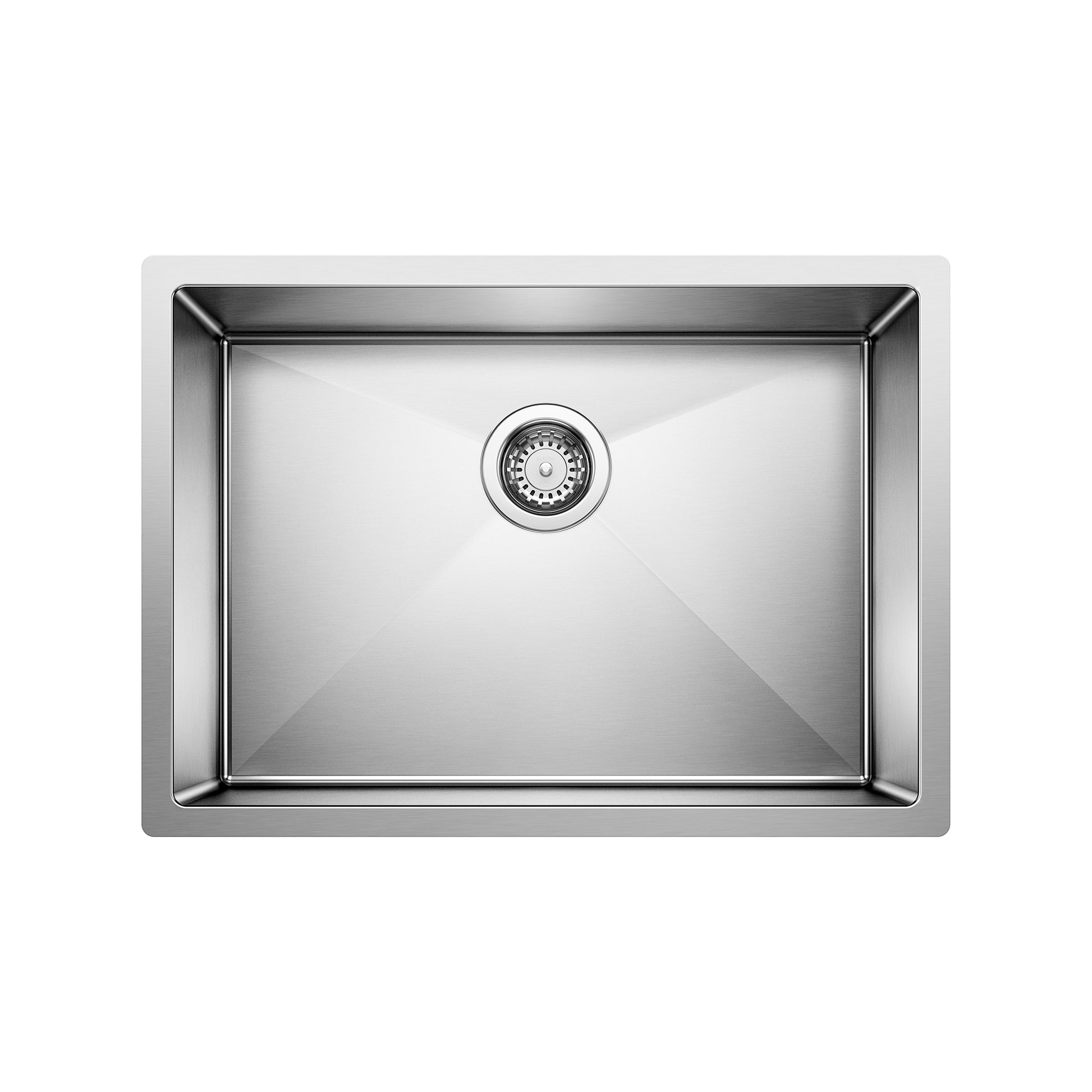 BLANCO 515822 Precision Precision R10 25" Single Bowl Undermount Stainless Steel Kitchen Sink in Satin Polish