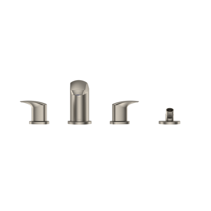 TOTO TBG09202U#BN Gm Two-Handle Deck-Mount Roman Tub Filler Trim With Handshower - Brushed Nickel