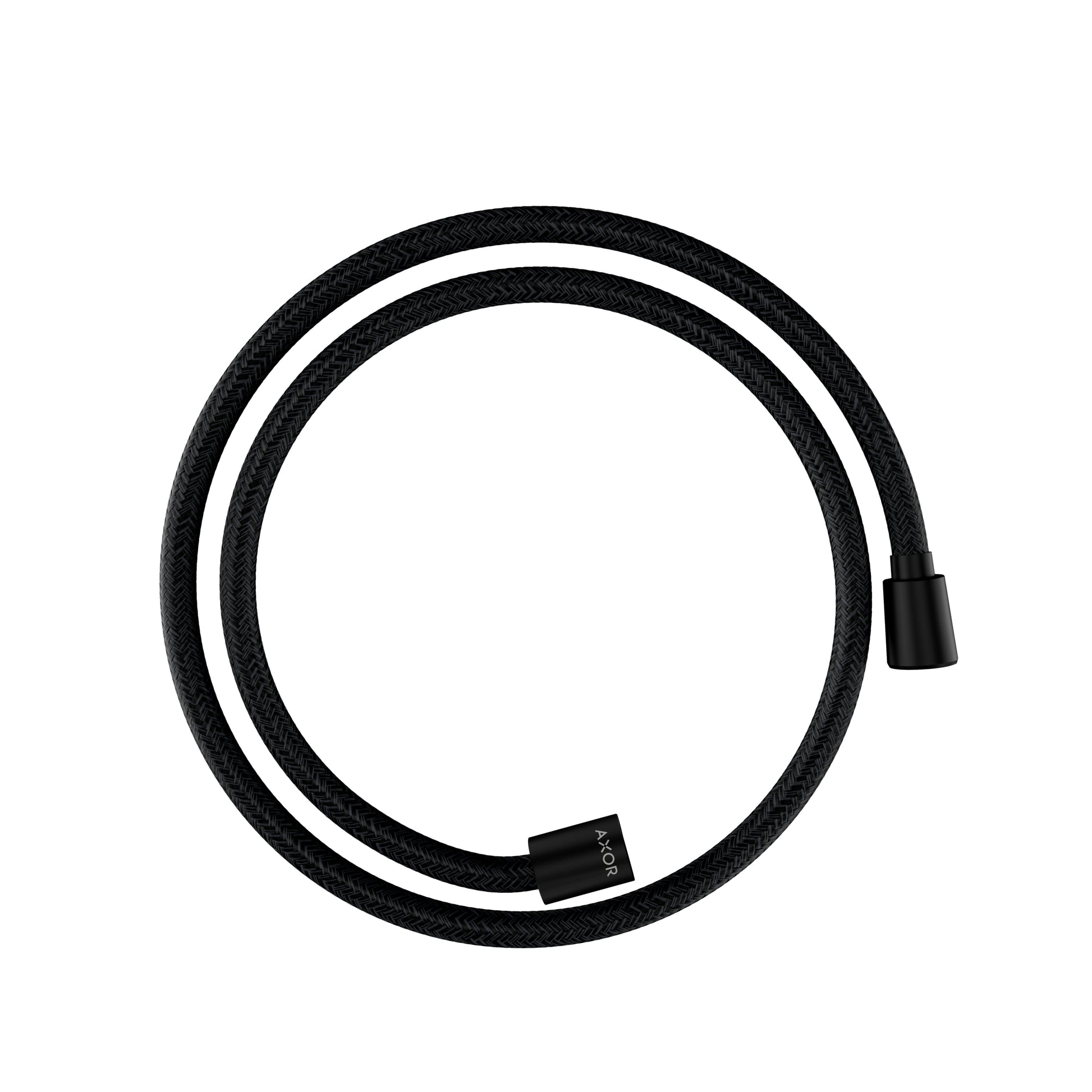 AXOR 28227670 Shower Solutions Textile Hose with Cylindircal and Conical Nut, 49" - Matte Black