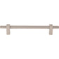 JEFFREY ALEXANDER 698-160SN Larkin Knurled Ends 160 mm Center-to-Center Bar Pull - Satin Nickel