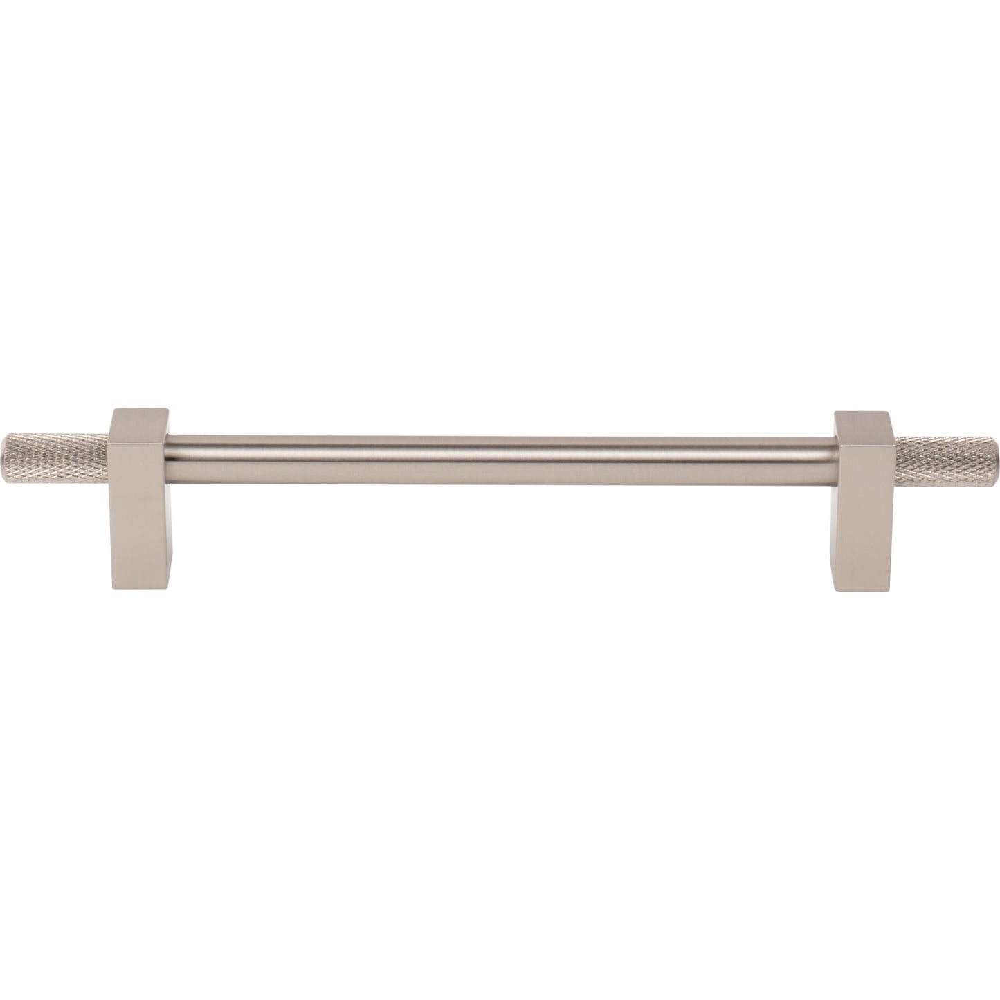 JEFFREY ALEXANDER 698-160SN Larkin Knurled Ends 160 mm Center-to-Center Bar Pull - Satin Nickel