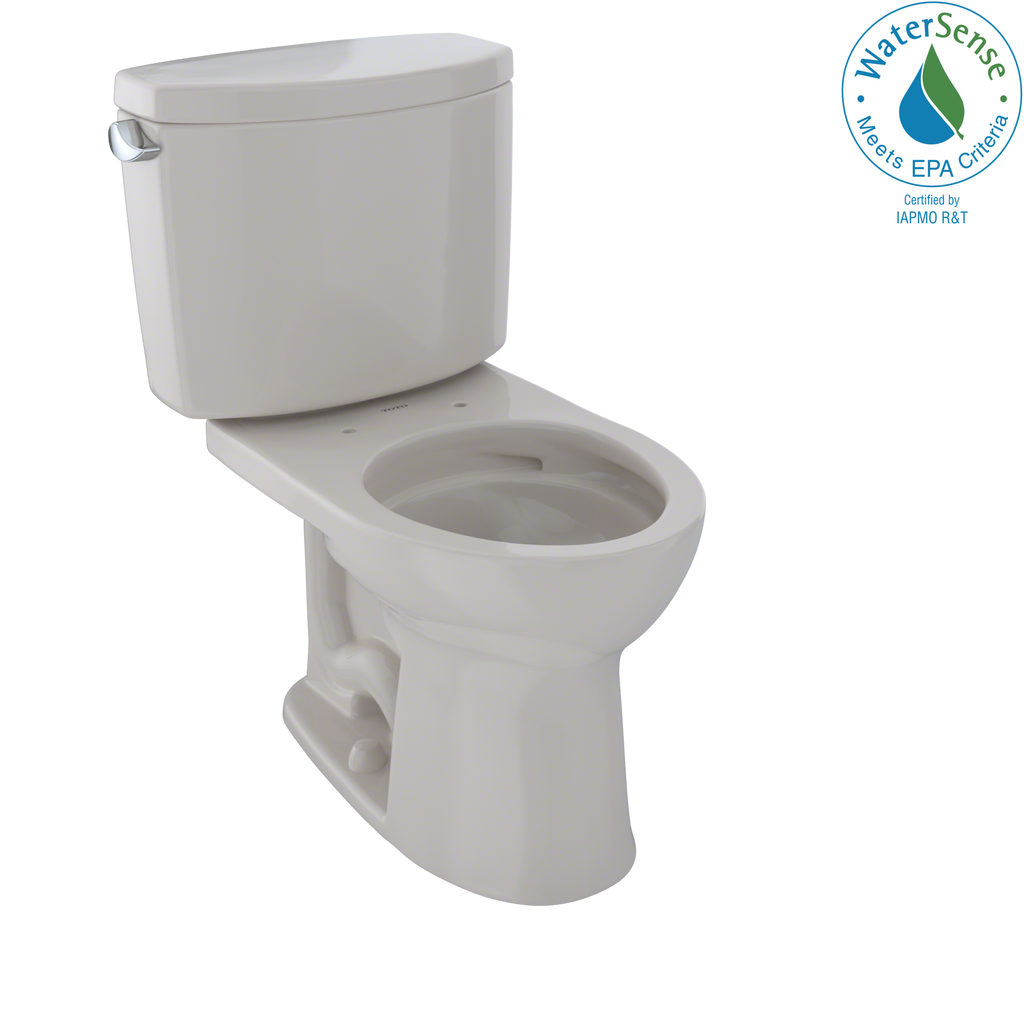 TOTO CST453CEFG#12 Drake Ii Two-Piece Round 1.28 Gpf Universal Height Toilet With Cefiontect - Sedona Beige