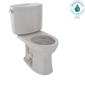 TOTO CST453CEFG#12 Drake Ii Two-Piece Round 1.28 Gpf Universal Height Toilet With Cefiontect - Sedona Beige