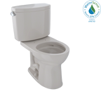 TOTO CST453CEFG#12 Drake Ii Two-Piece Round 1.28 Gpf Universal Height Toilet With Cefiontect - Sedona Beige