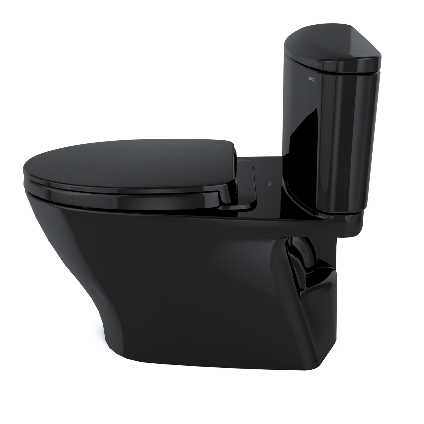 TOTO MS442124CUF#51 Nexus 1G Two-Piece Elongated 1.0 GPF Universal Height Toilet with SS124 SoftClose Seat , Ebony