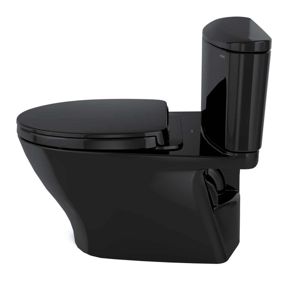 TOTO MS442124CEF#51 Nexus Two-Piece Elongated 1.28 Gpf Universal Height Toilet With Ss124 Softclose Seat - Ebony
