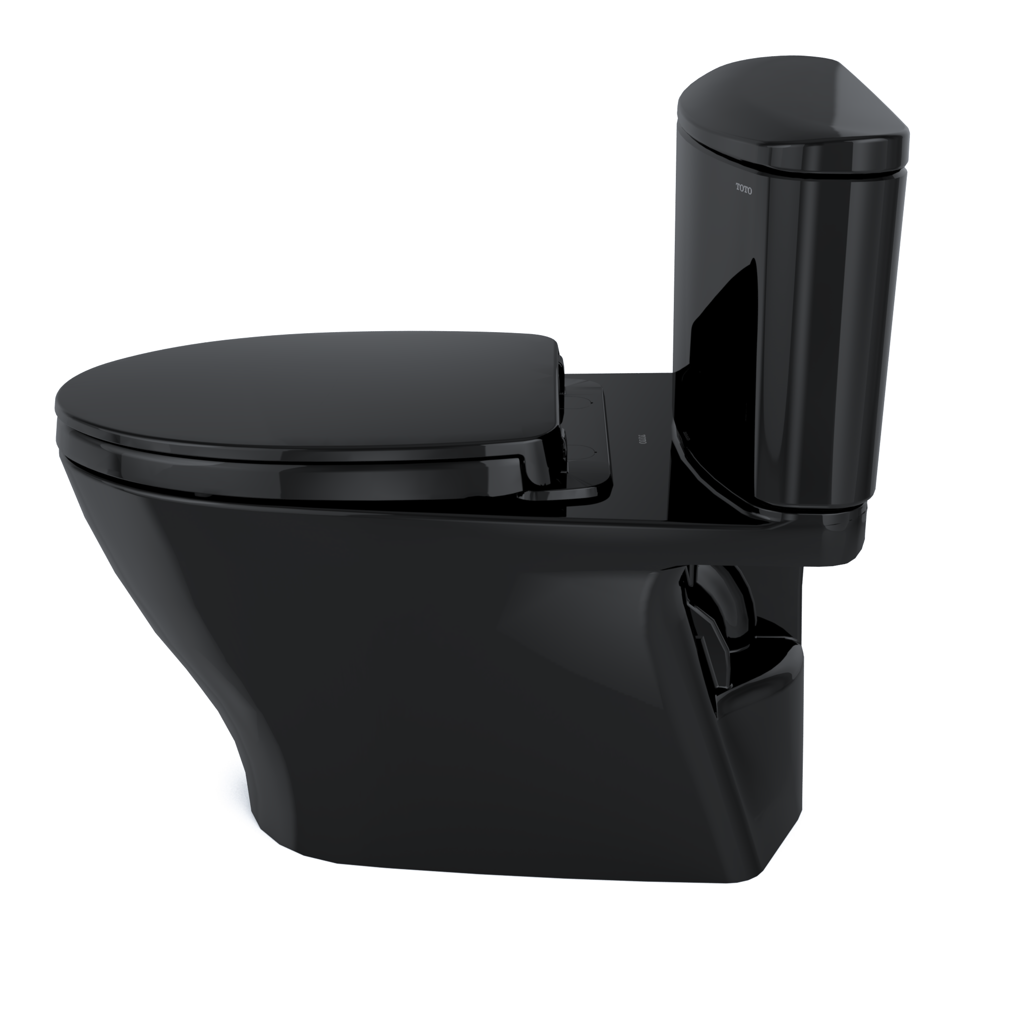TOTO MS442124CUF#51 Nexus 1G Two-Piece Elongated 1.0 Gpf Universal Height Toilet With Ss124 Softclose Seat - Ebony