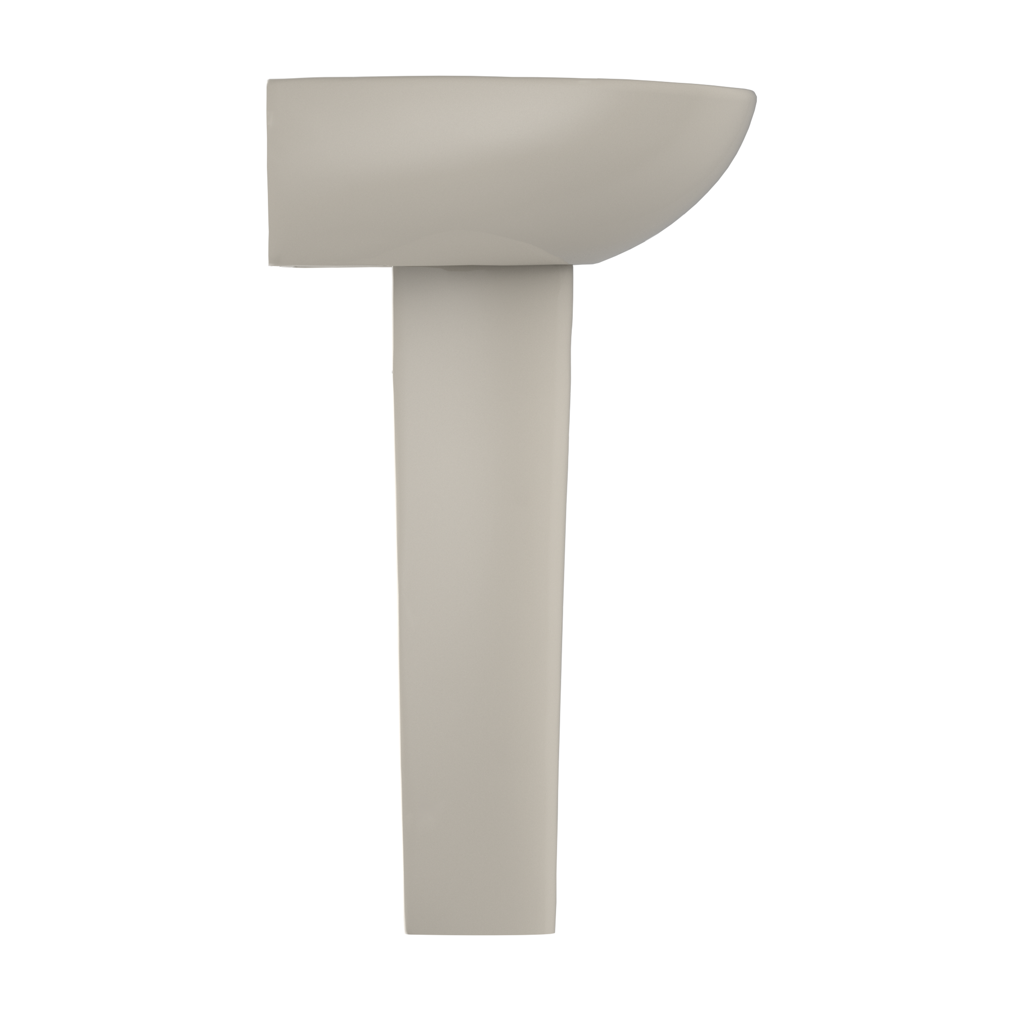 TOTO LPT241G#03 Supreme Oval Basin Pedestal Bathroom Sink With Cefiontect For Single Hole Faucets - Bone