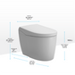 TOTO MS8551CUMFG#01 NEOREST AS Dual Flush 1.0 or 0.8 GPF Toilet with Intergeated Bidet Seat and EWATER+ , Cotton White