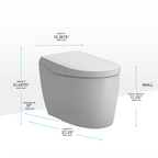 TOTO MS8551CUMFG#01 Neorest As Dual Flush 1.0 Or 0.8 Gpf Toilet With Integrated Bidet Seat And Ewater+ - Cotton White