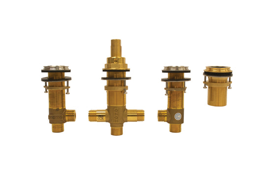 TOTO TBN02203U#BN Three-Hole Roman Tub Filler Rough-In Valve - Brushed Nickel