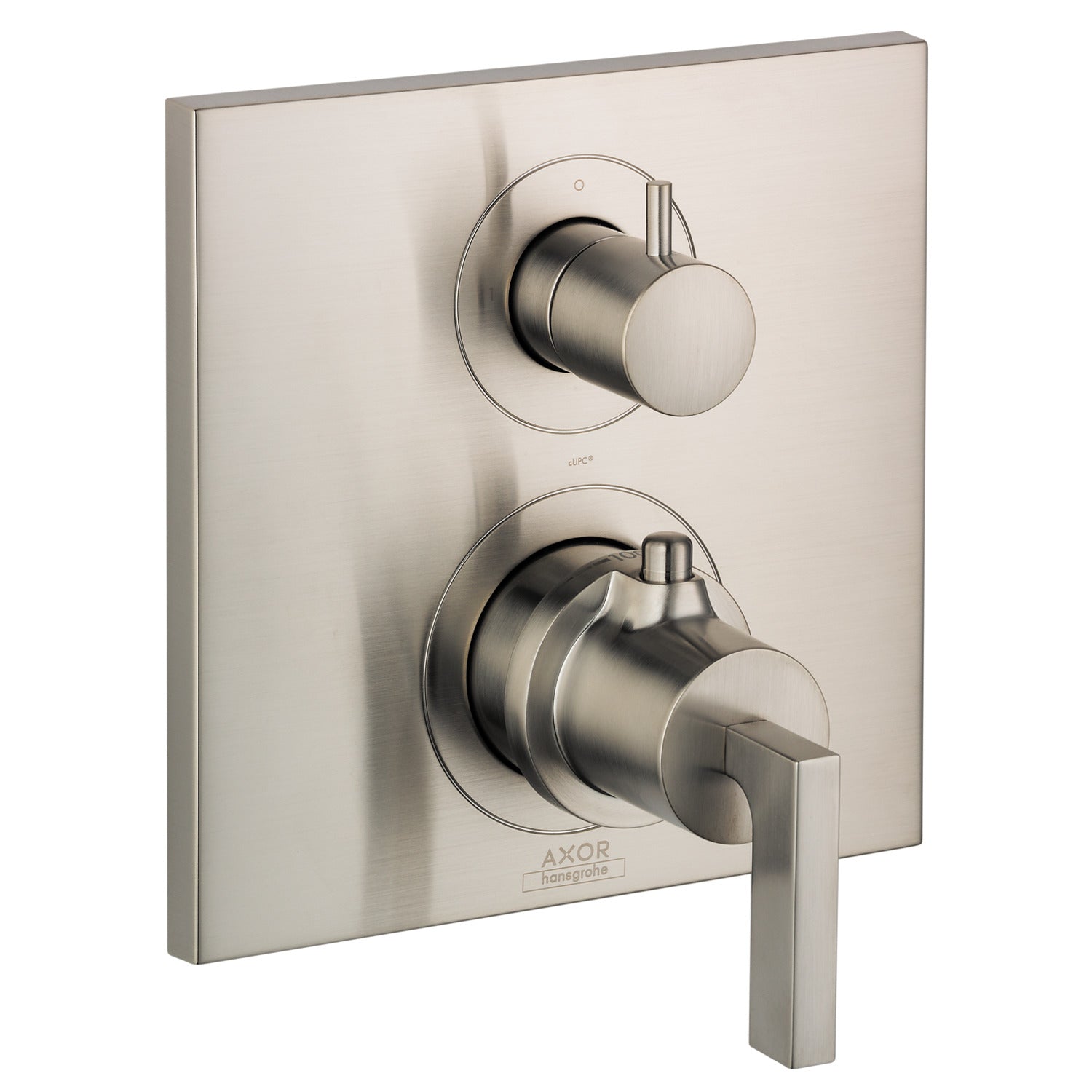 AXOR 39720821 Citterio Thermostatic Trim with Volume Control and Diverter - Brushed Nickel