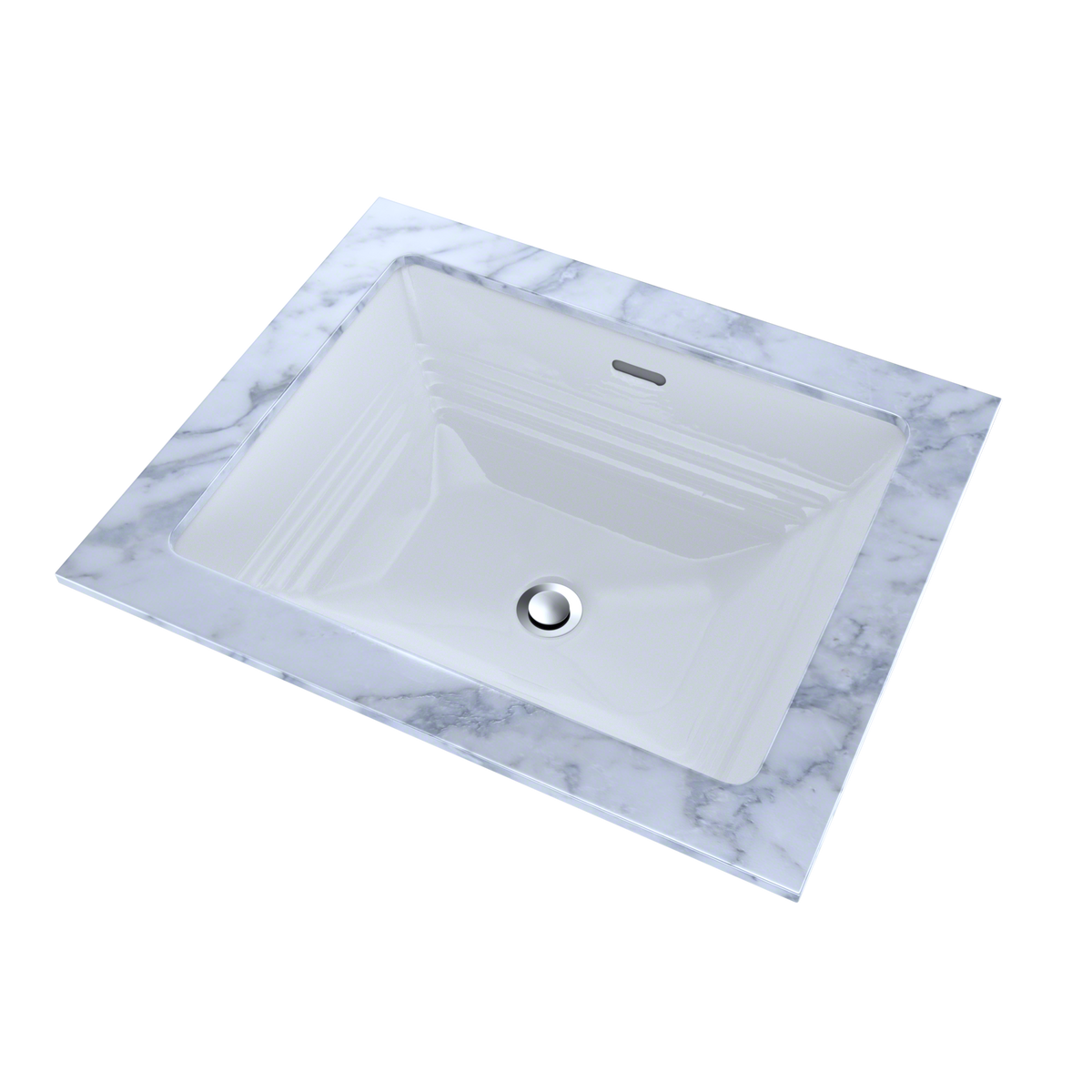 TOTO LT533#01 Promenade Rectangular Undermount Bathroom Sink - Cotton White