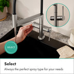 HANSGROHE 72861801 Talis N Semi-Pro PowderSpray Kitchen Faucet 1.75 GPM - Stainless Steel Optic
