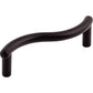 TOP KNOBS M1766 Spiral 3" Center to Center Bar Pull - Flat Black