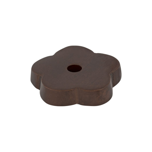 TOP KNOBS M1428 Aspen Flower Knob Backplate - Mahogany Bronze