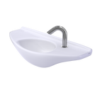 TOTO LT650G#01 Oval Wall-Mount Bathroom Sink With Cefiontect - Cotton White