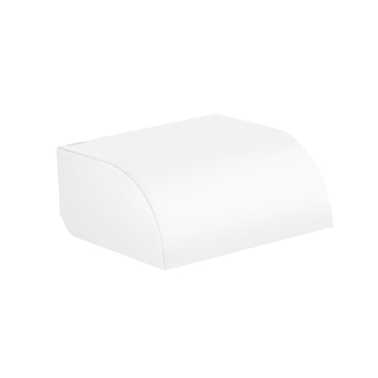 AXOR Universal Circular Roll Holder with Cover in Matte White