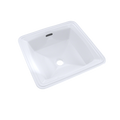 TOTO LT491G#01 Connelly Square Undermount Bathroom Sink With Cefiontect - Cotton White