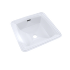 TOTO LT491G#01 Connelly Square Undermount Bathroom Sink With Cefiontect - Cotton White