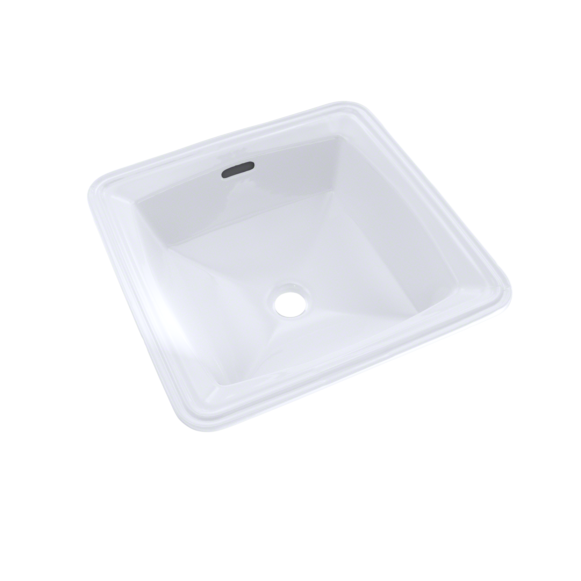 TOTO LT491G#01 Connelly Square Undermount Bathroom Sink With Cefiontect - Cotton White