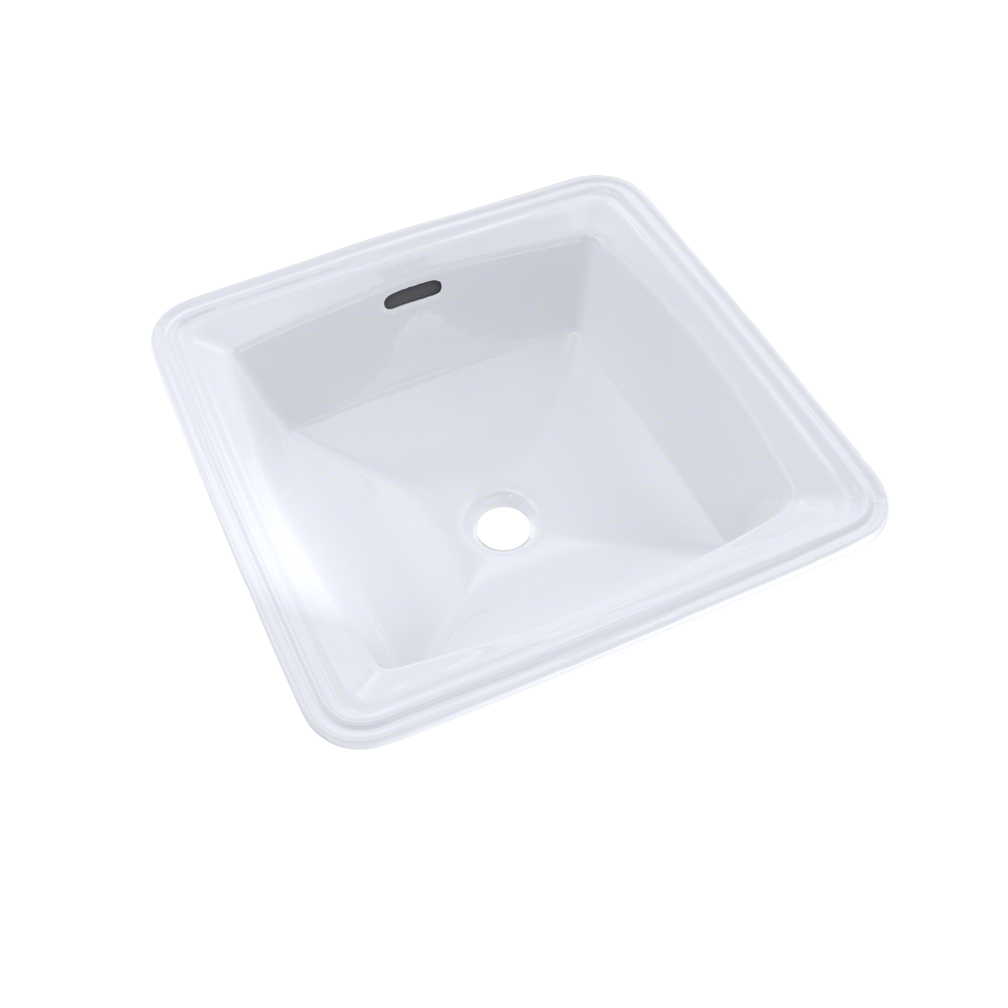 TOTO LT491G#01 Connelly Square Undermount Bathroom Sink With Cefiontect - Cotton White