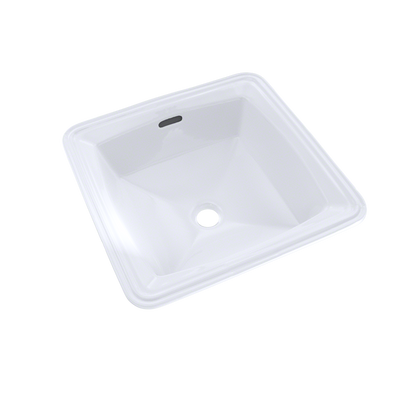 TOTO LT491G#01 Connelly Square Undermount Bathroom Sink With Cefiontect - Cotton White