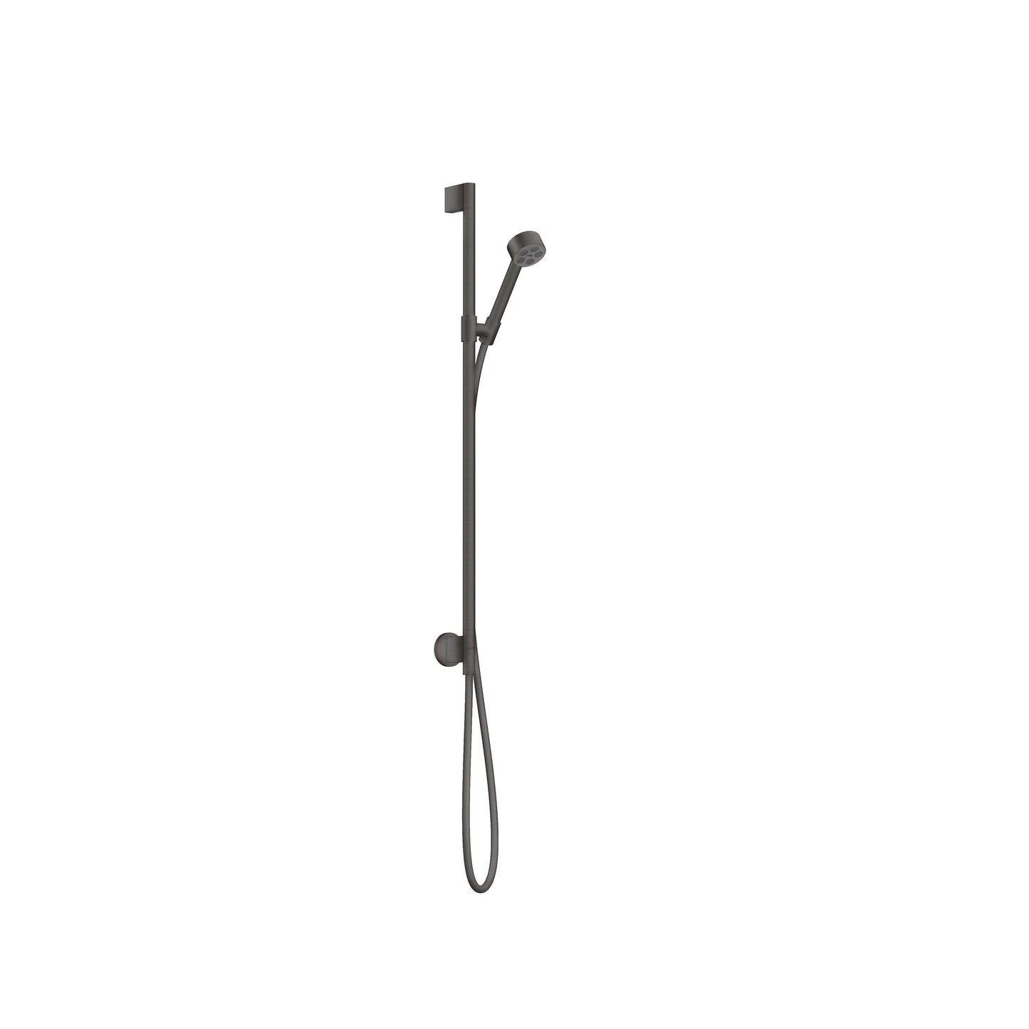 AXOR 48791341 ONE Wallbar Set 75 1-Jet with Wall Outlet, 2.5 GPM - Brushed Black Chrome