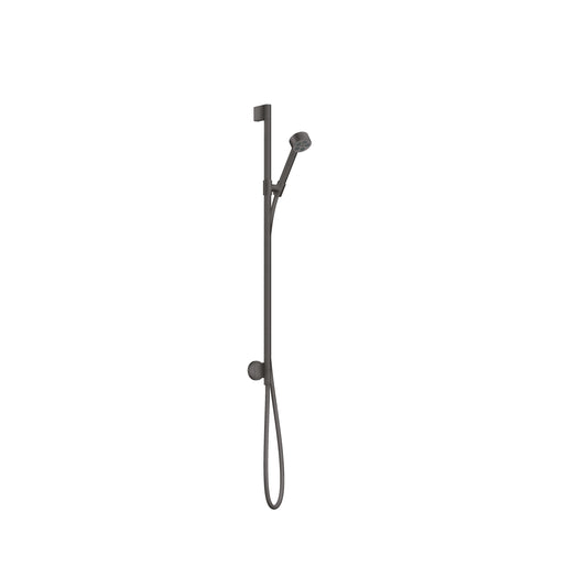 AXOR 48791341 ONE Wallbar Set 75 1-Jet with Wall Outlet, 2.5 GPM - Brushed Black Chrome