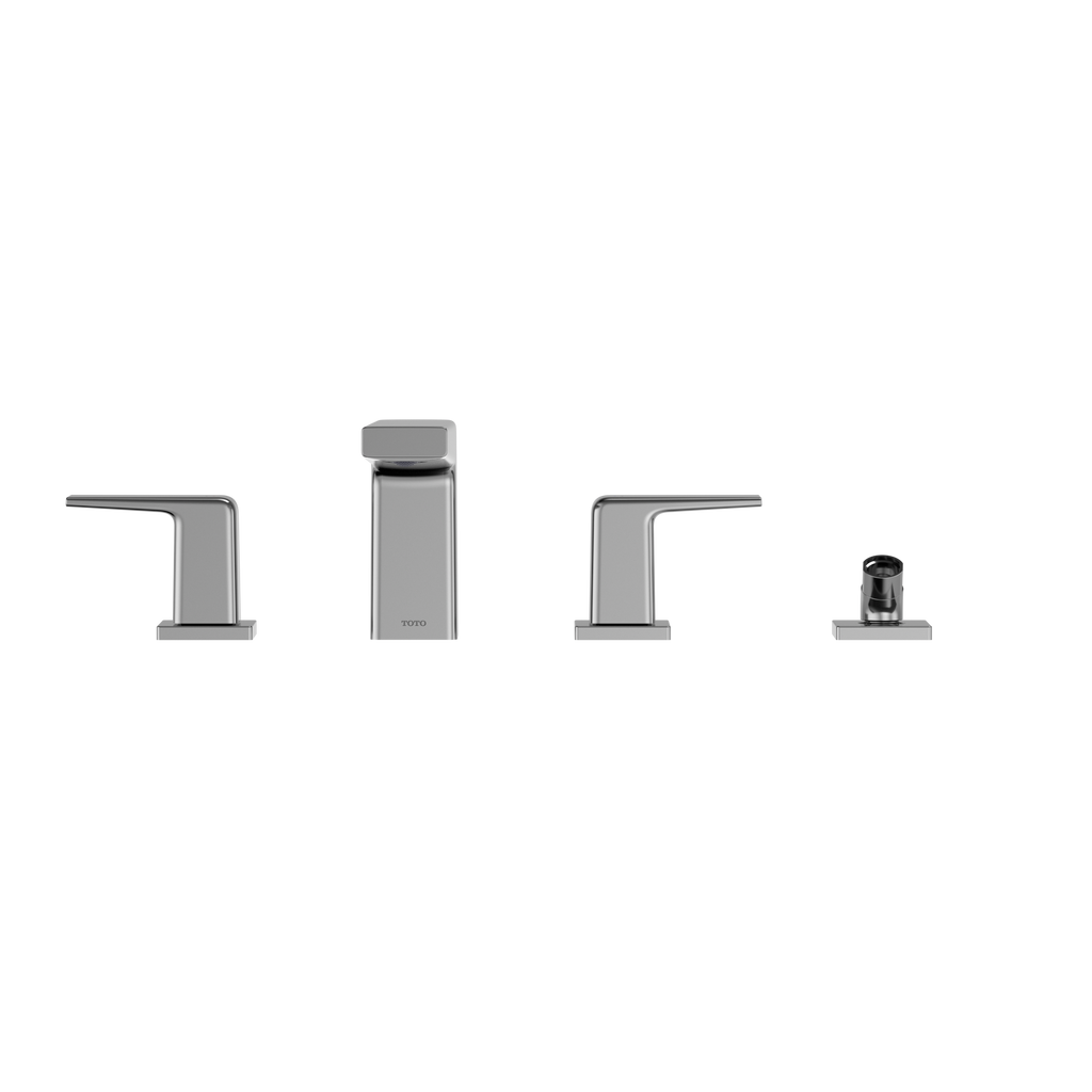 TOTO TBG10202U#CP Gb Two-Handle Deck-Mount Roman Tub Filler Trim With Handshower - Polished Chrome