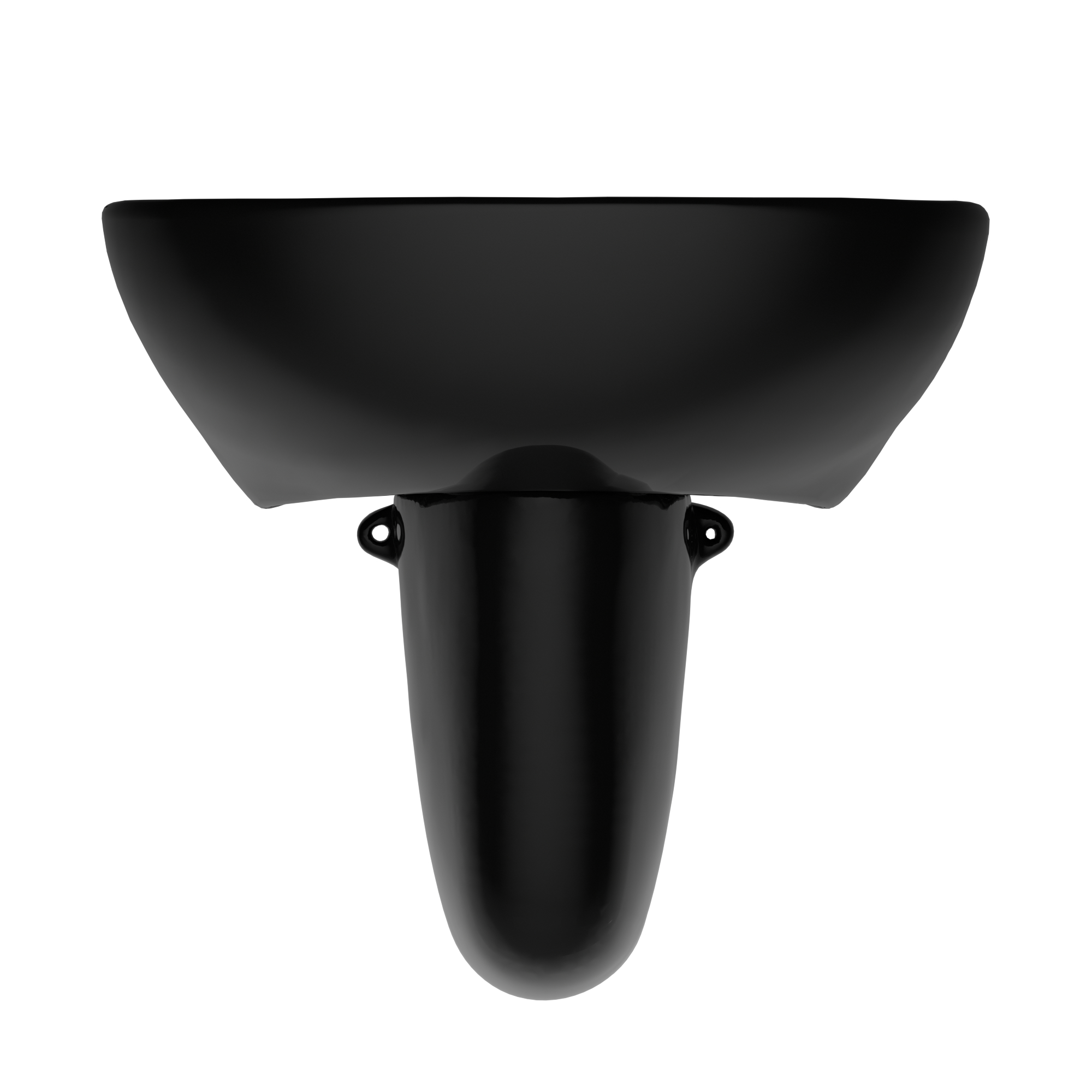 TOTO LHT241.4#51 Supreme Oval Wall-Mount Bathroom Sink And Shroud For 4 Inch Center Faucets - Ebony