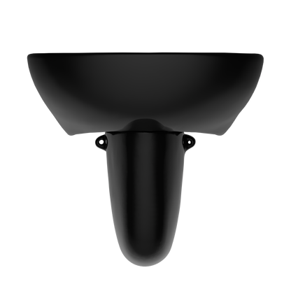 TOTO LHT241.8#51 Supreme Oval Wall-Mount Bathroom Sink And Shroud For 8 Inch Center Faucets - Ebony